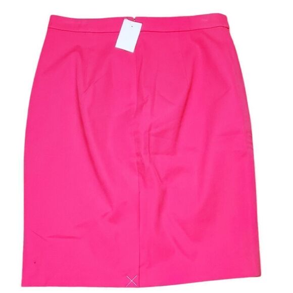 NWT J.Crew Factory Hot Pink Pencil Skirt - Picture 2 of 7